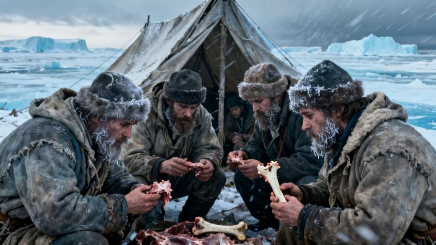 Franklin’s lost crew turned to cannibalism to survive the frozen Arctic.