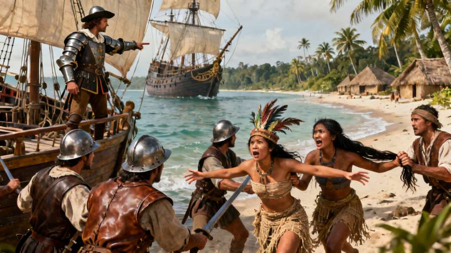 Columbus intentionally ordered his men to kidnap indigenous women for rape.