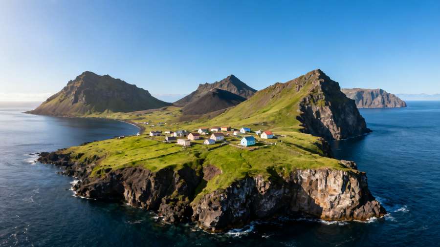 Tristan da Cunha is the world's most isolated inhabited island chain.