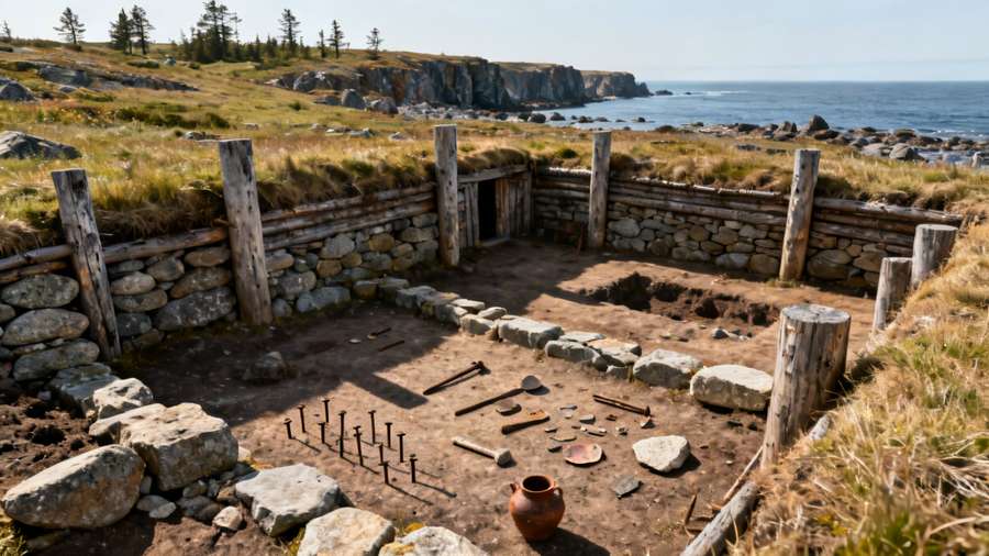 L'Anse aux Meadows proves Vikings settled in Canada around 1000 AD.